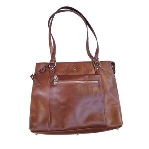 Ashwood Womens Genuine Leather Tote Bag In Brown